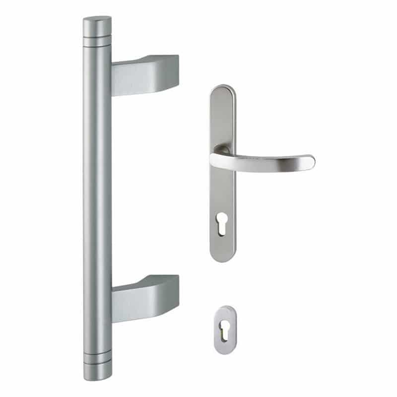 Griffset SG5004R F1 silberfarben mit Rillen