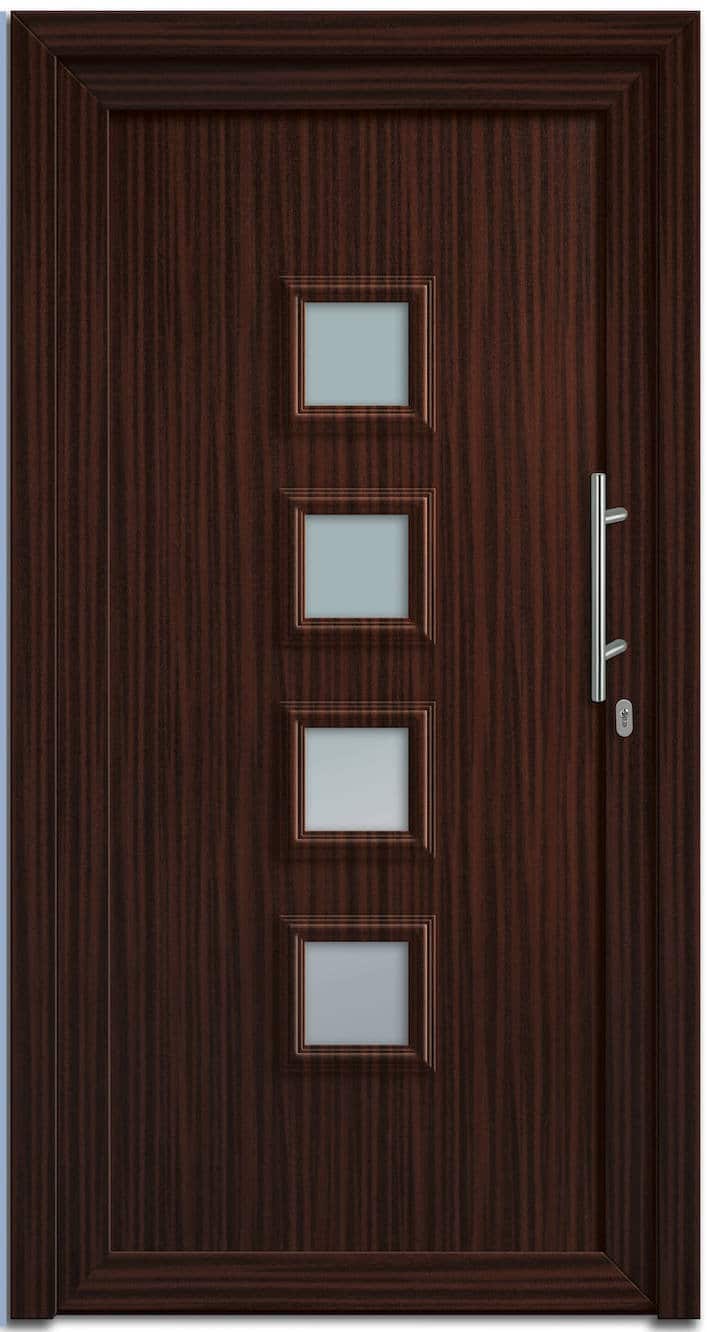 Haustüre NP-3000-90 Mahagoni genarbt